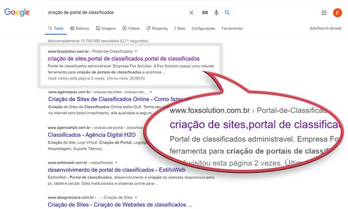 Portal de Classificados